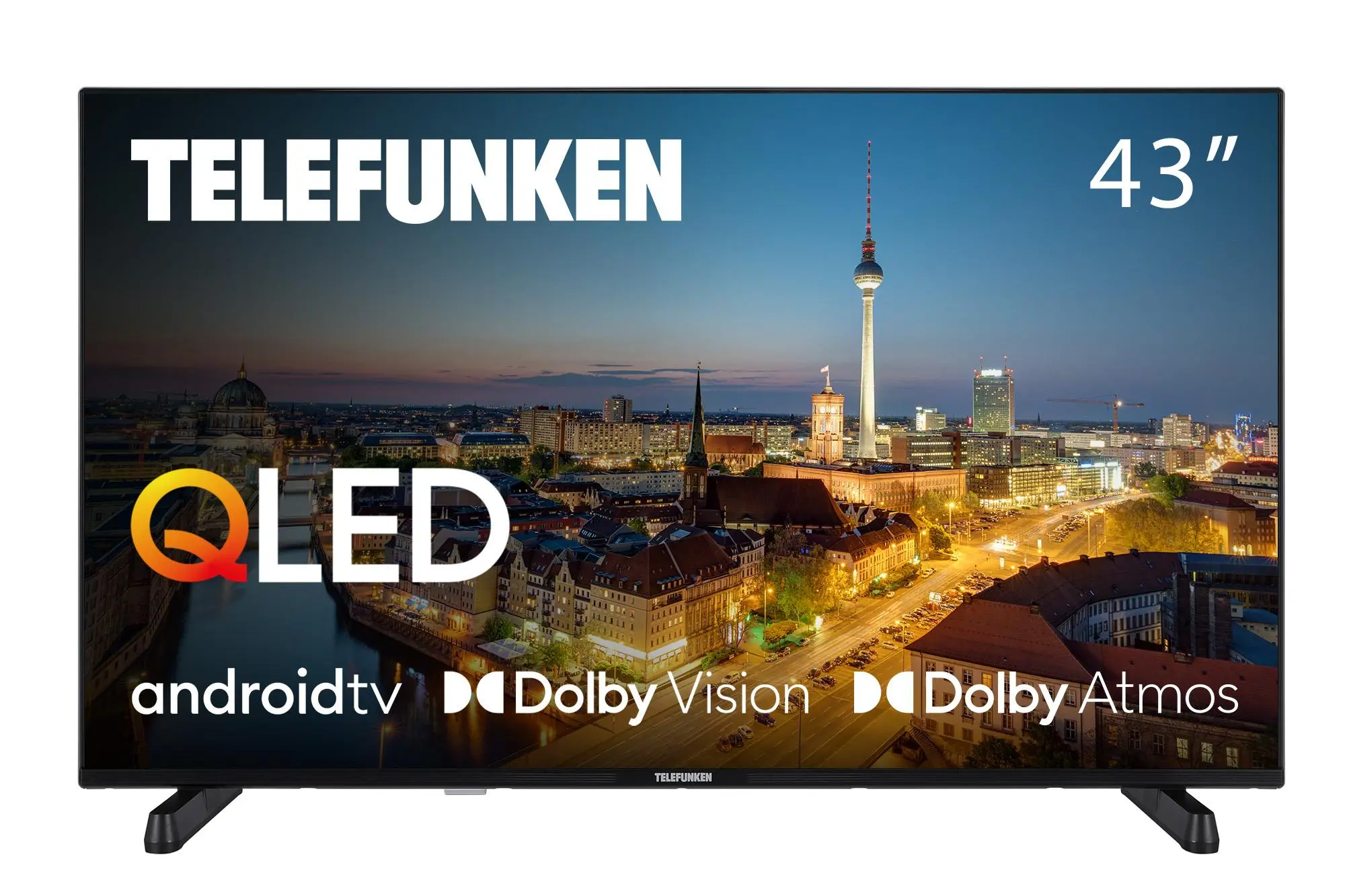 Telewizor Telefunken 43QAG9030 43" QLED 4K Android TV Dolby Vision Dolby Atmos DVB-T2