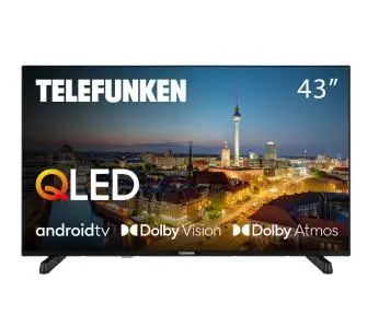 Telewizor Telefunken 43QAG9030 43" QLED 4K Android TV Dolby Vision Dolby Atmos DVB-T2