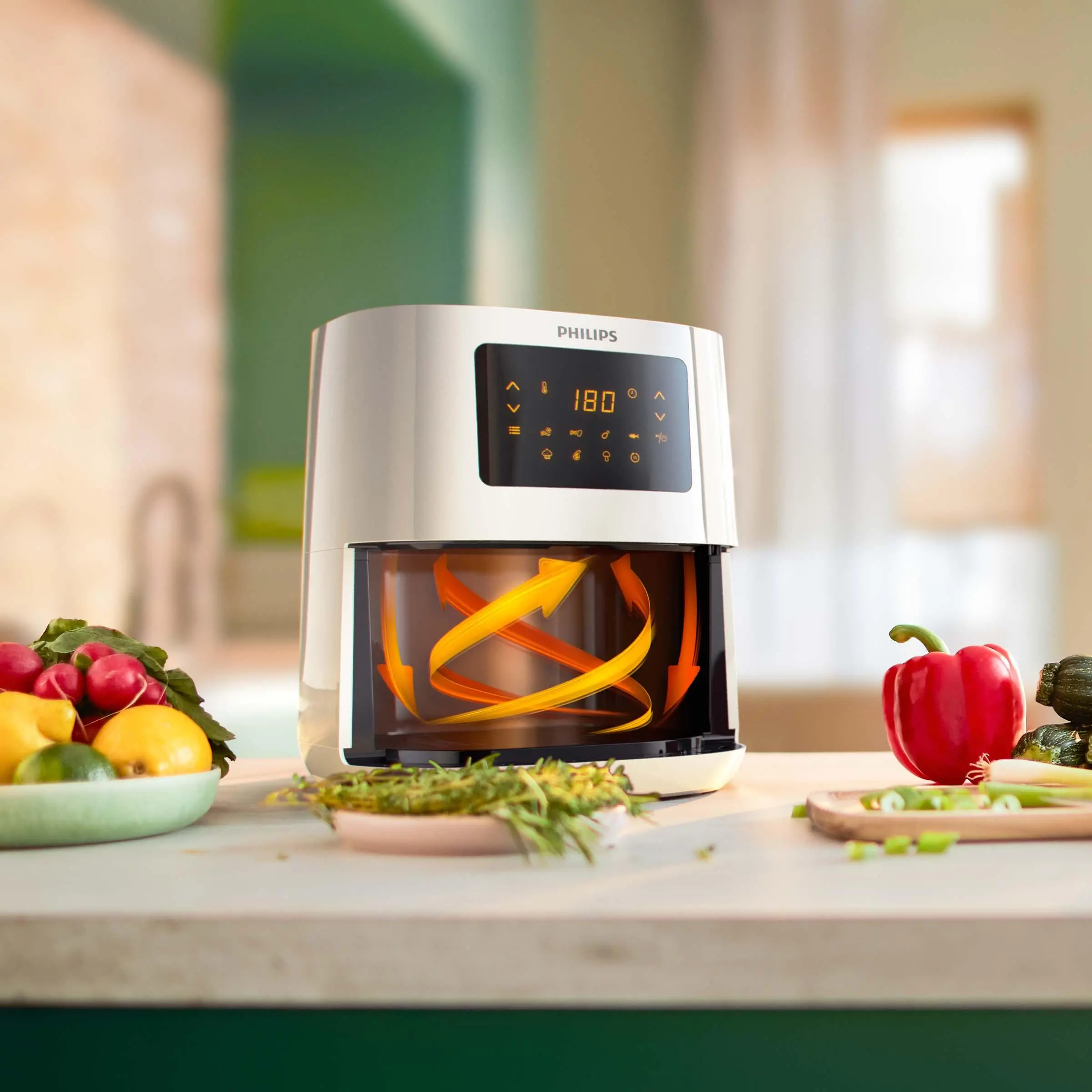 Frytkownica beztłuszczowa Philips Ovi Connected HD9255/30 1400W 4,1l Aplikacja mobilna