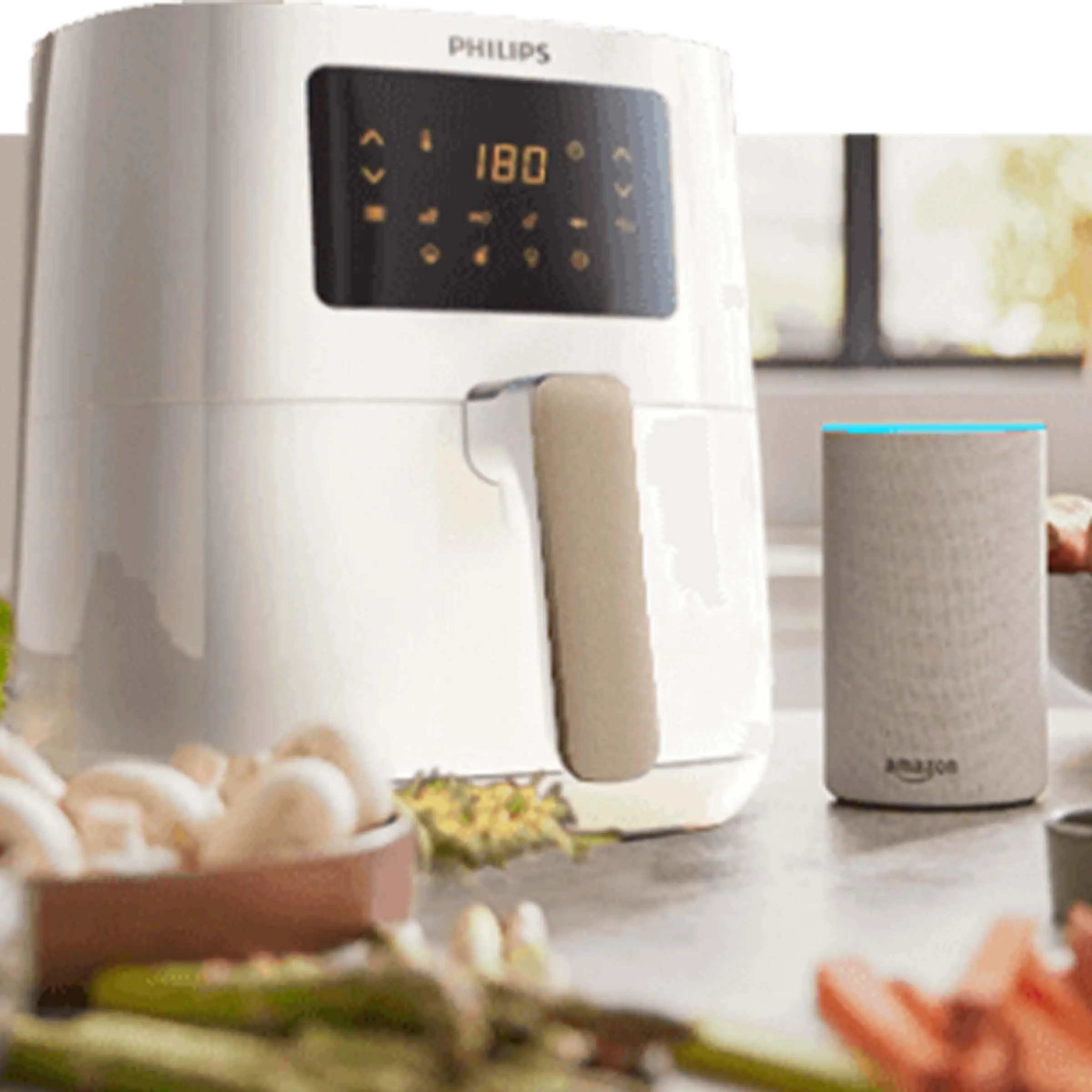 Frytkownica beztłuszczowa Philips Ovi Connected HD9255/30 1400W 4,1l Aplikacja mobilna