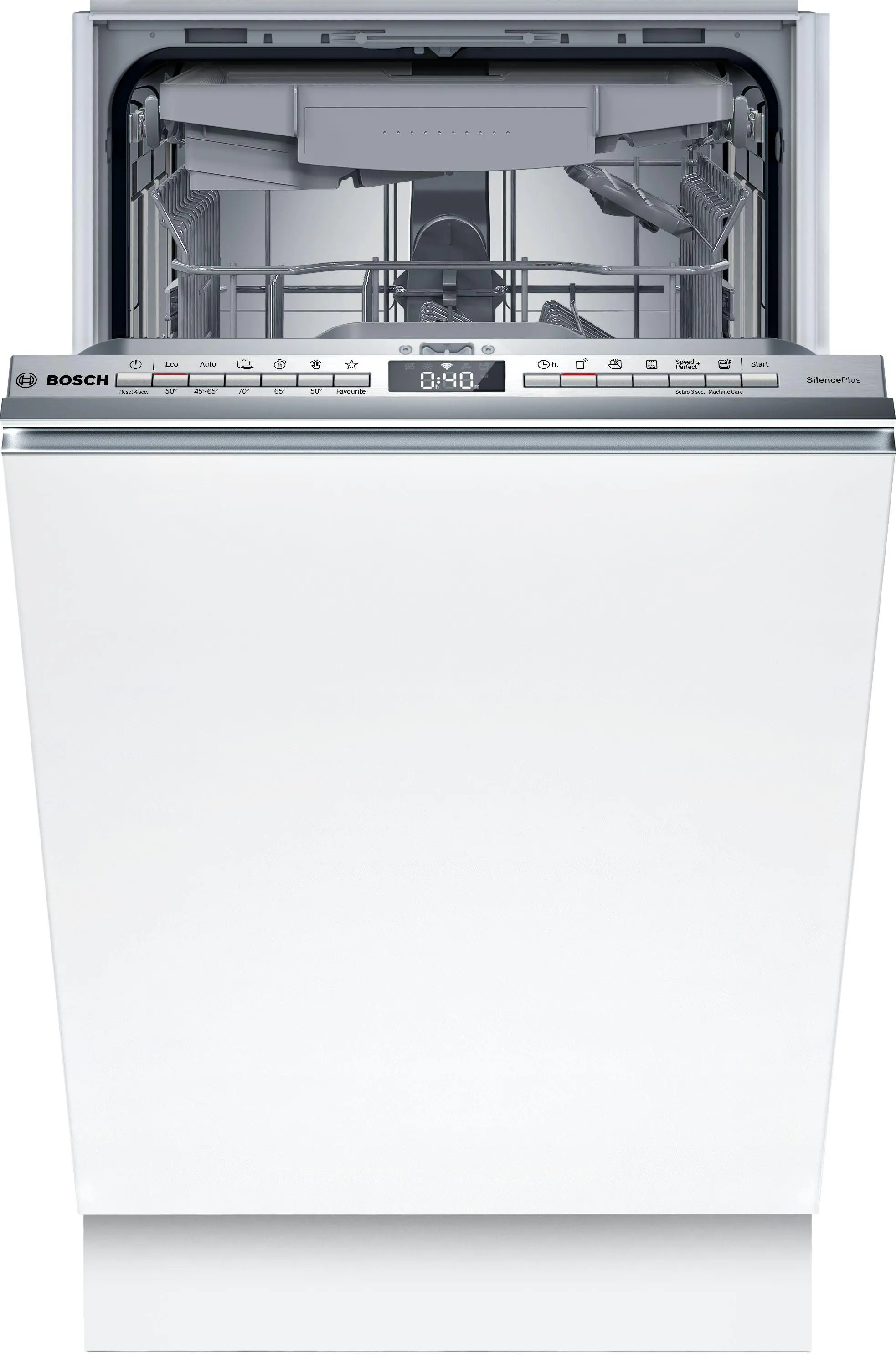 Bosch Serie 4 SPV4EMX10E 45cm Automatyczne otwieranie drzwi Szuflada na sztućce Zdalne sterowanie