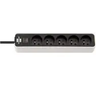 Brennenstuhl Ecolor 1153254320 5 gniazd 3m Czarno-biały