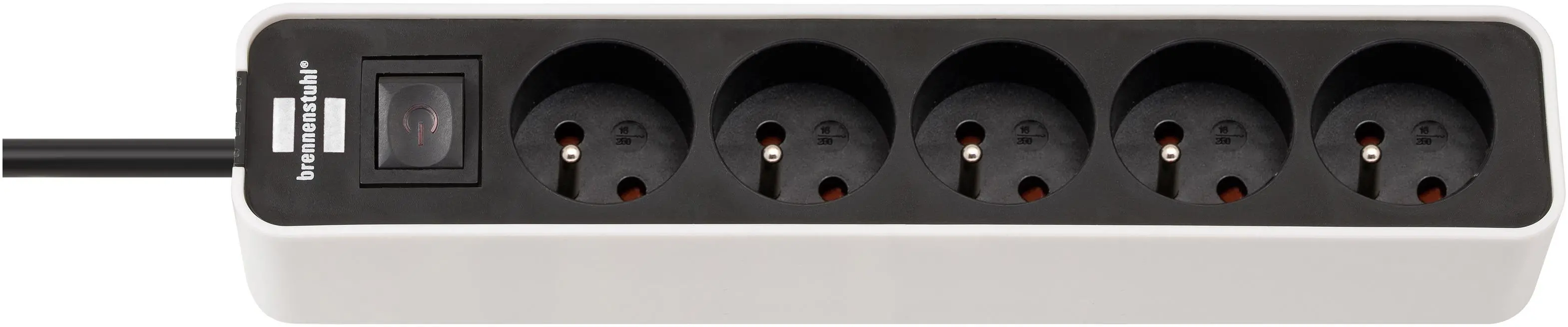 Listwa Brennenstuhl Ecolor 1153254320 5 gniazd 3m Czarno-biały