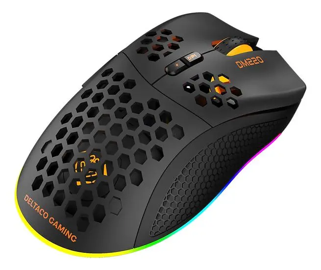 Myszka gamingowa Deltaco DM220 GAM-120 RGB Czarny
