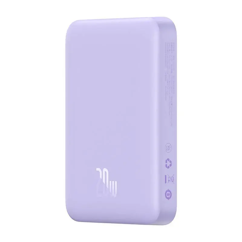 Powerbank Baseus PPCX110105 Magnetic Mini 10000mAh 20W MagSafe Fioletowy