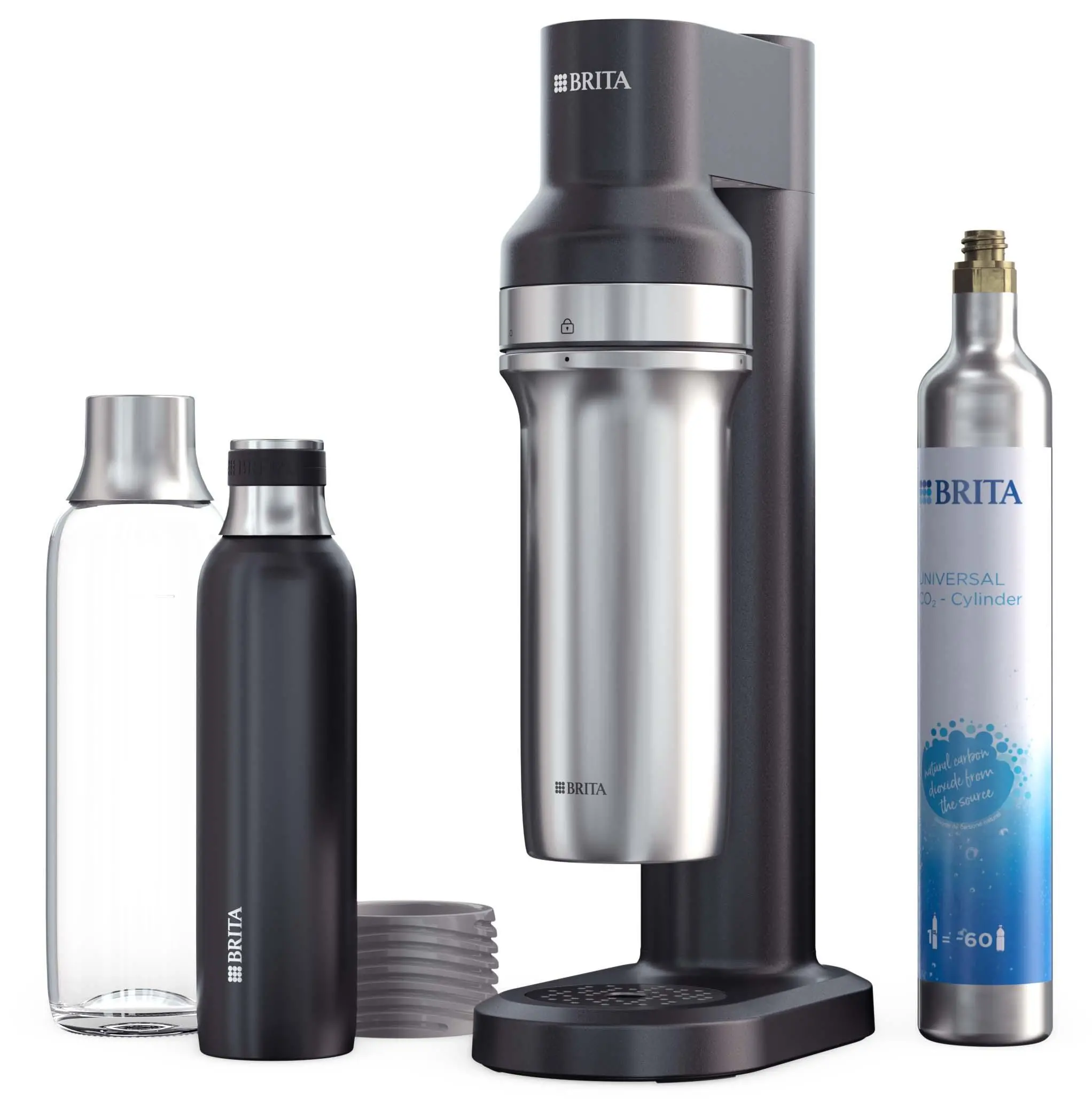 Saturator Brita sodaTRIO Czarny