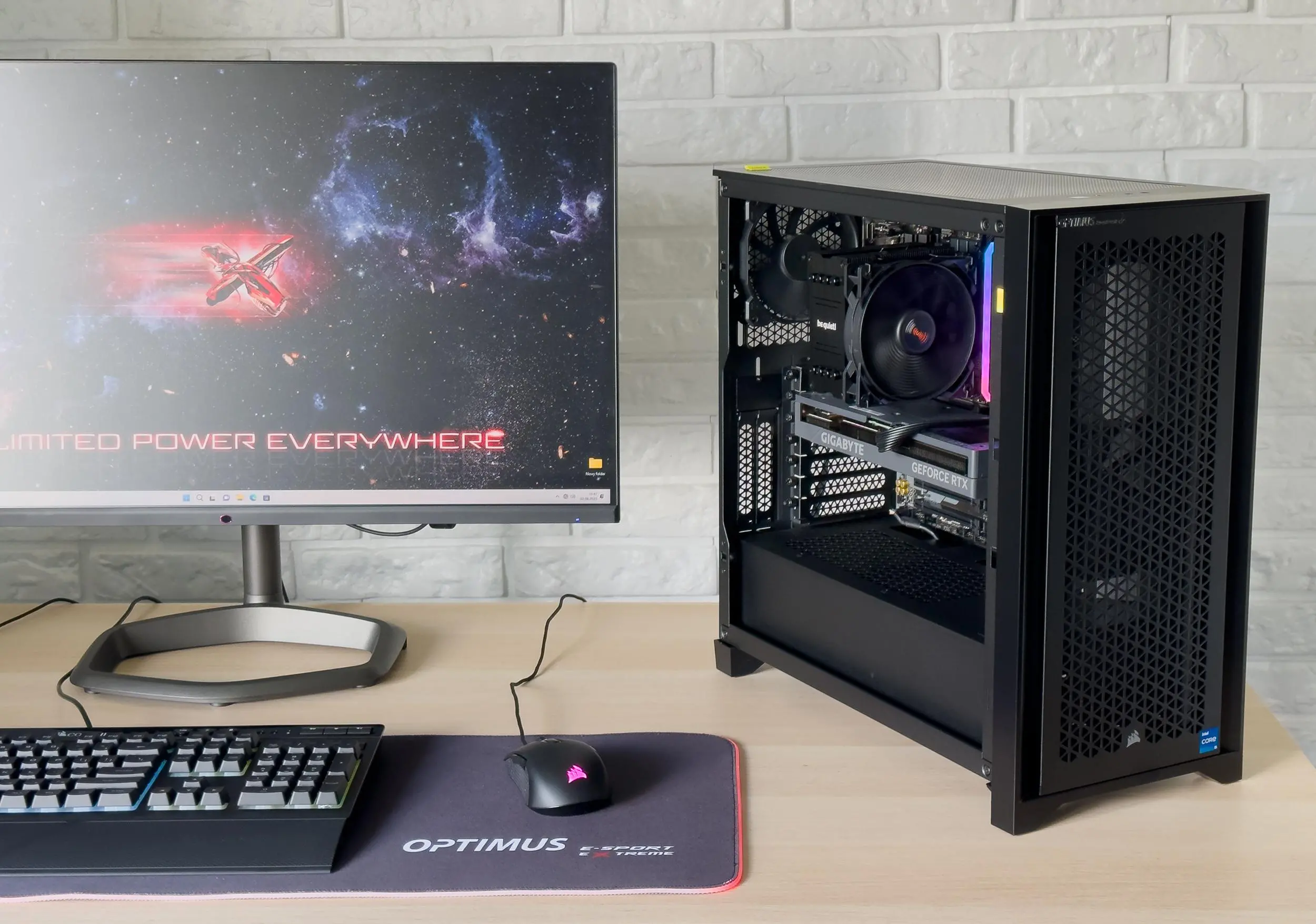 Komputer gamingowy Optimus E-Sport GB760T-CR8 i7-13700F 16GB RAM 1TB Dysk SSD RTX4060 Win11
