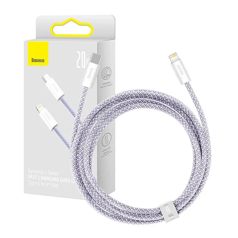 Kabel Baseus USB-C do Lightning Dynamic 2 Series 20W 2m Fioletowy