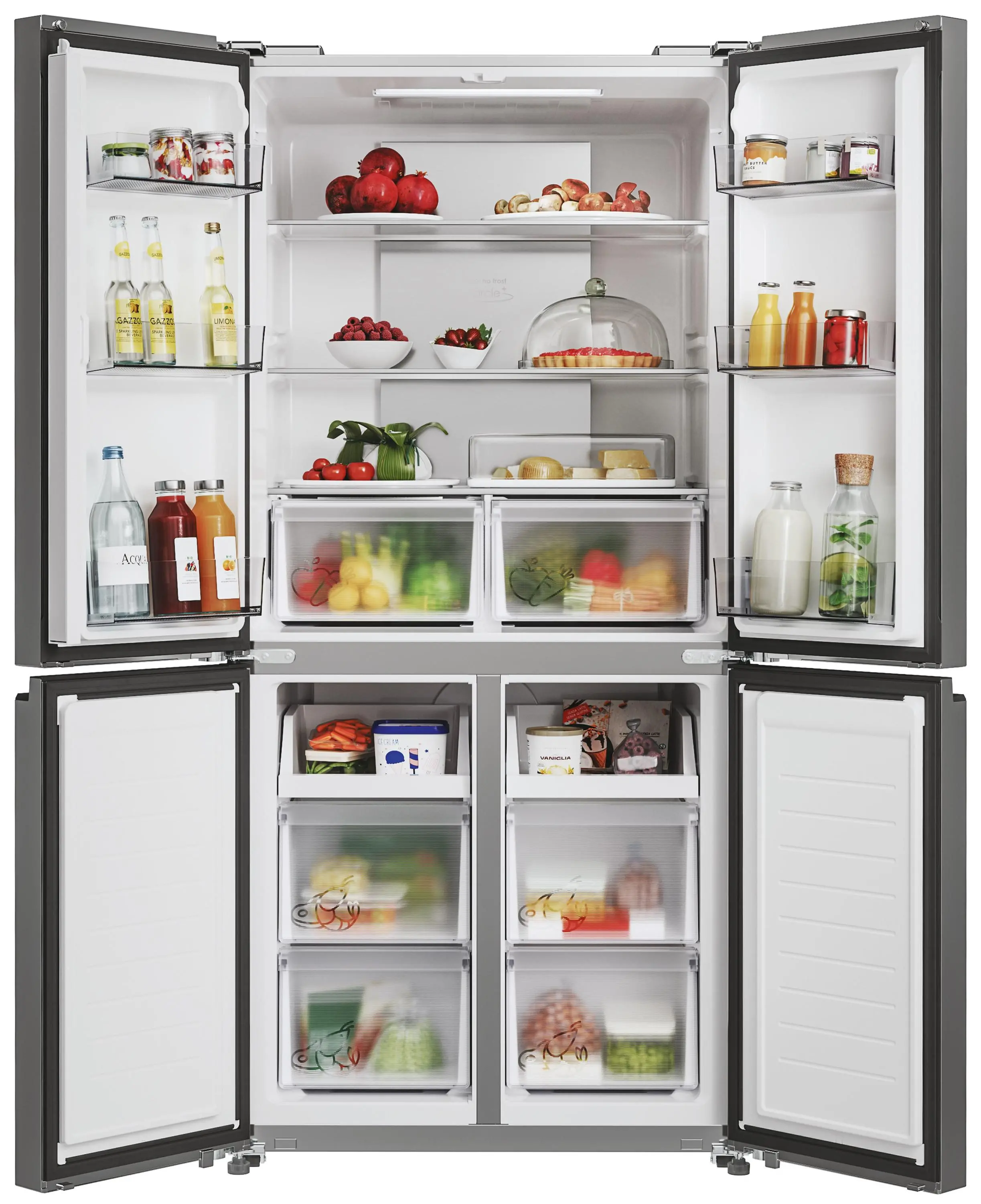Lodówka Candy CFQQ5T817EPS Pełny No Frost 181,5cm Inox