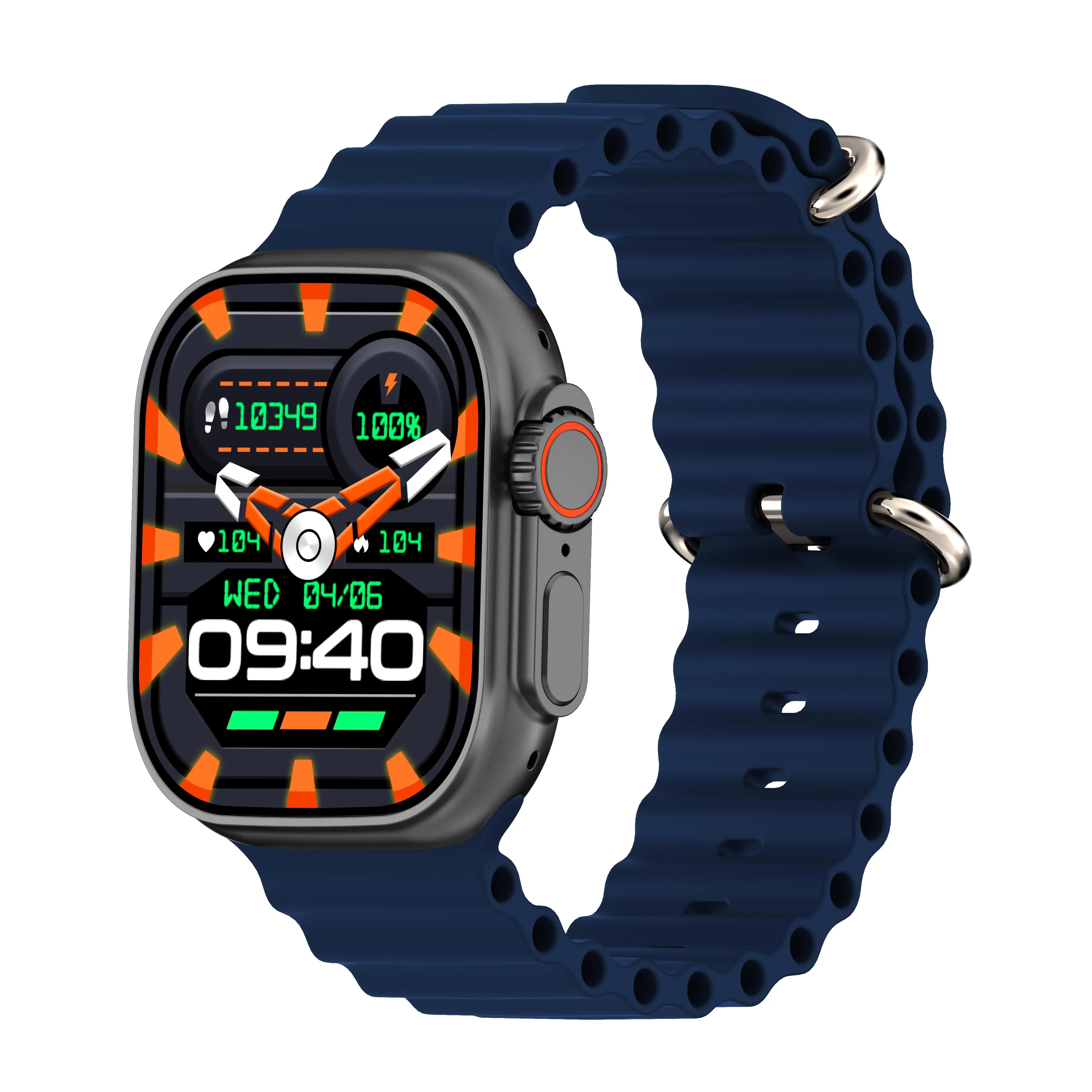 Kiano Watch Solid 49mm Granatowy