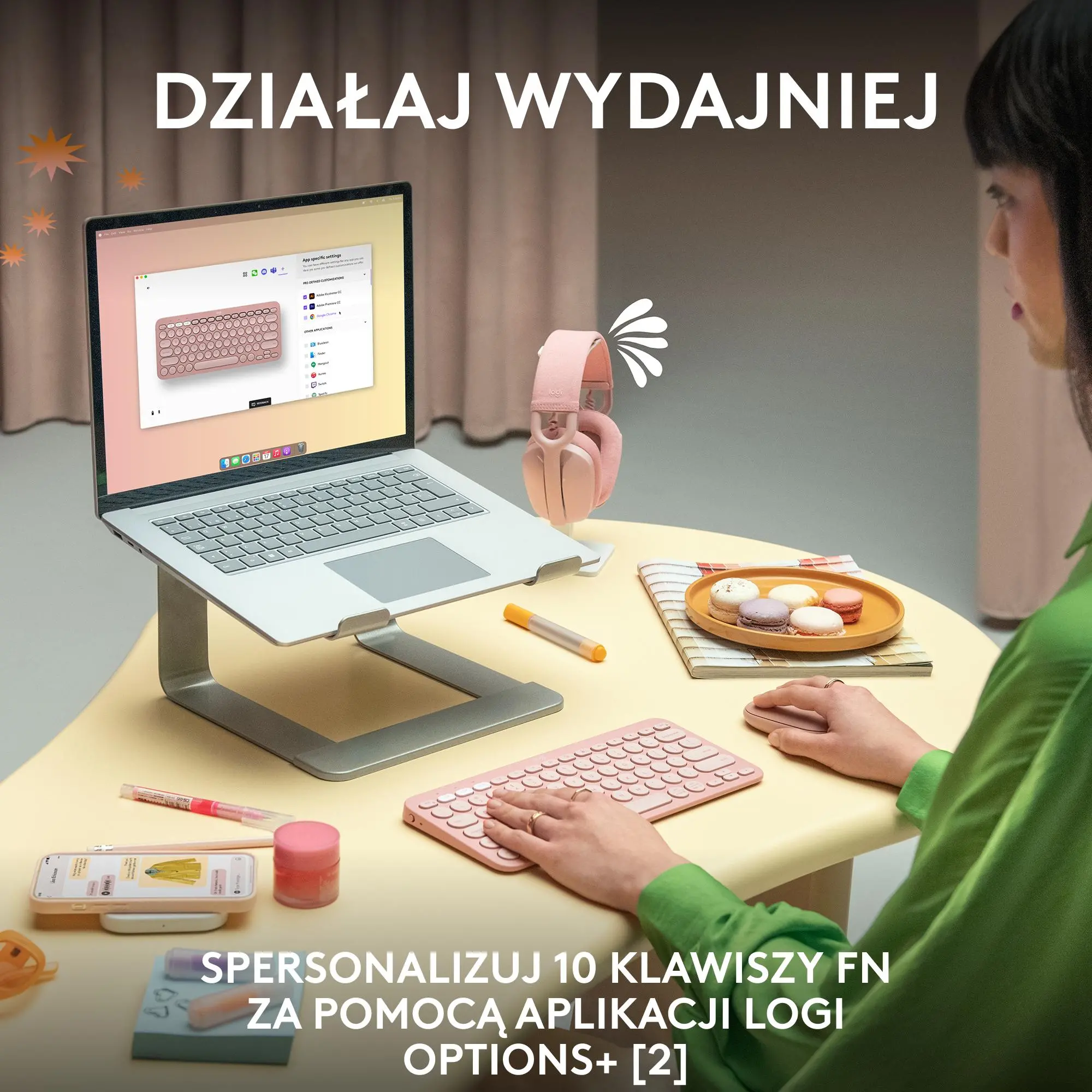Klawiatura membranowa Logitech Pebble Keys 2 K380s Biały