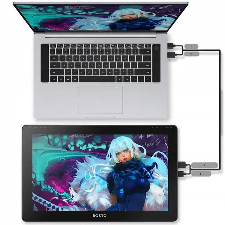 Tablet graficzny Bosto BT-16HDK Czarny