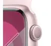 Apple Watch Series 9 GPS koperta 45mm z aluminium Różowym pasek sportowy Jasnoróżowy rozmiar M/L