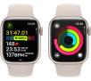 Smartwatch Apple Watch Series 9 GPS  41mm koperta z aluminium Księżycowa poświata pasek sportowy Księżycowa poświata  S/M