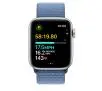 Apple Watch SE 2gen GPS  koperta 44mm z aluminium  Srebrnym opaska sportowa Zimowy błękit