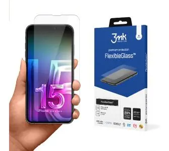 Szkło hybrydowe 3mk FlexibleGlass do iPhone 15 Pro