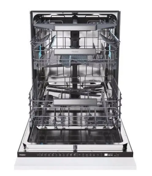 Zmywarka Haier I-Pro Shine Seria 6 XS 4A4M3PB 59,7cm Automatyczne otwieranie drzwi Szuflada na sztućce Zdalne sterowanie