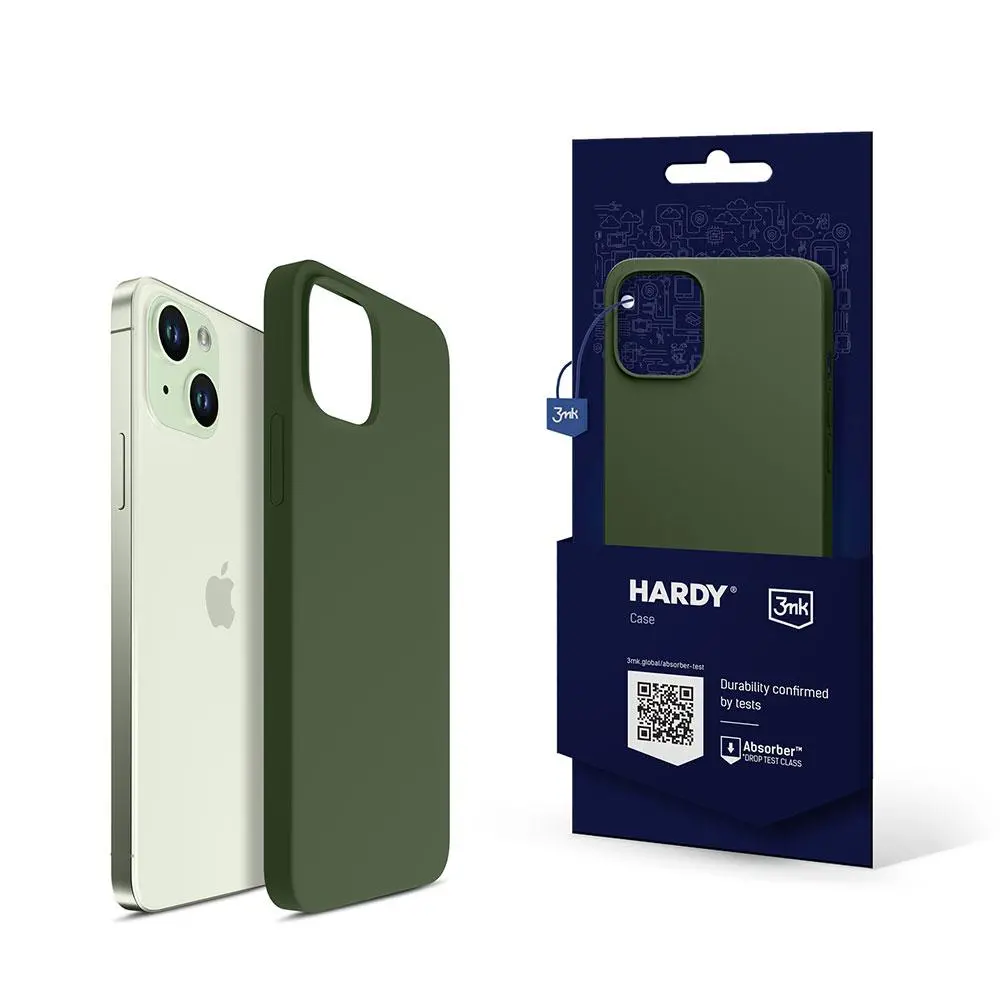 Etui 3mk Hardy Silicone Case do iPhone 15 Alpine Green