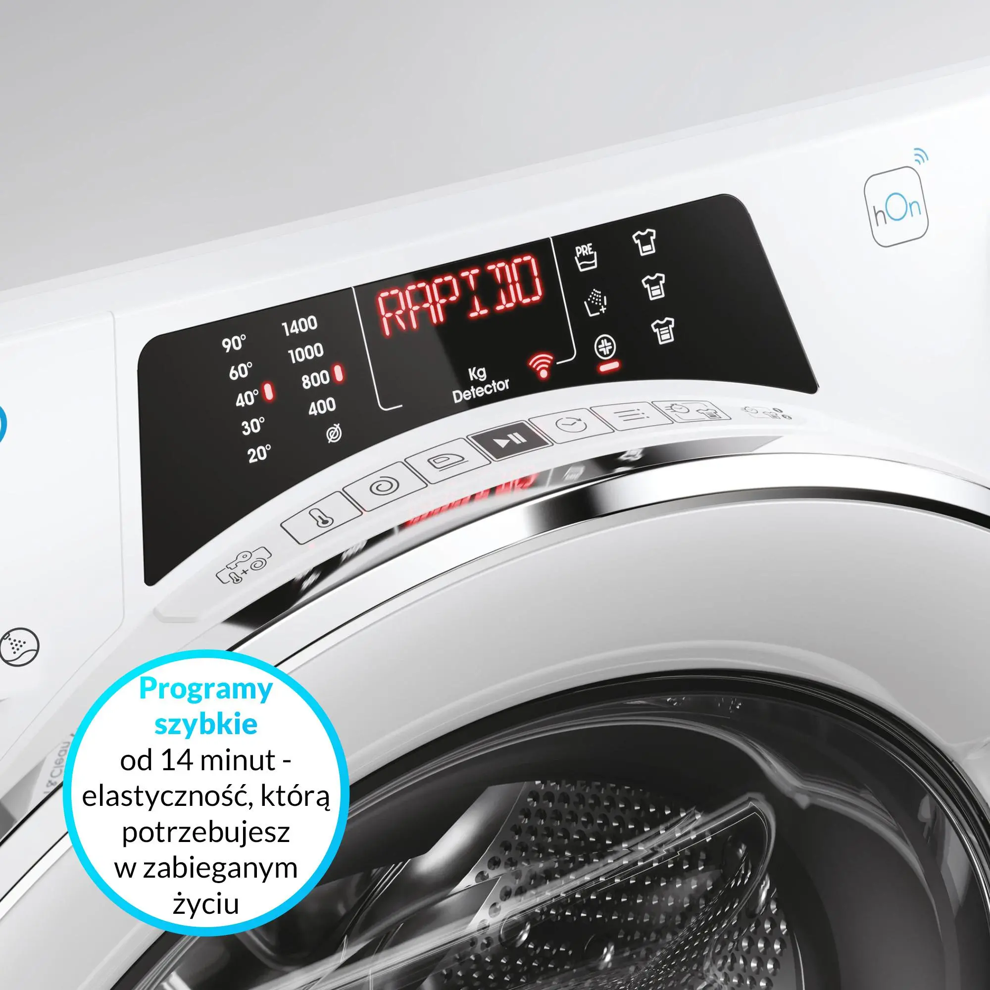 Pralka Candy Rapido RO 4106DWMC7/1-S 10kg 1400obr/min Zdalne sterowanie