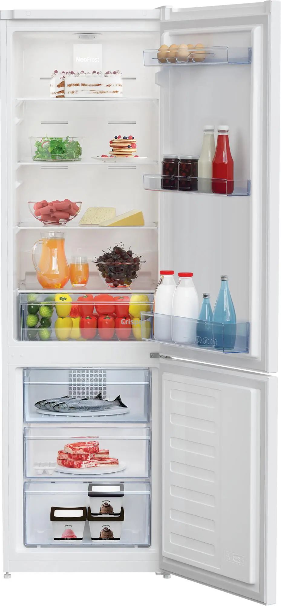 Lodówka Beko RCNA305K40WN Pełny No Frost 181cm Komora świeżości Biały