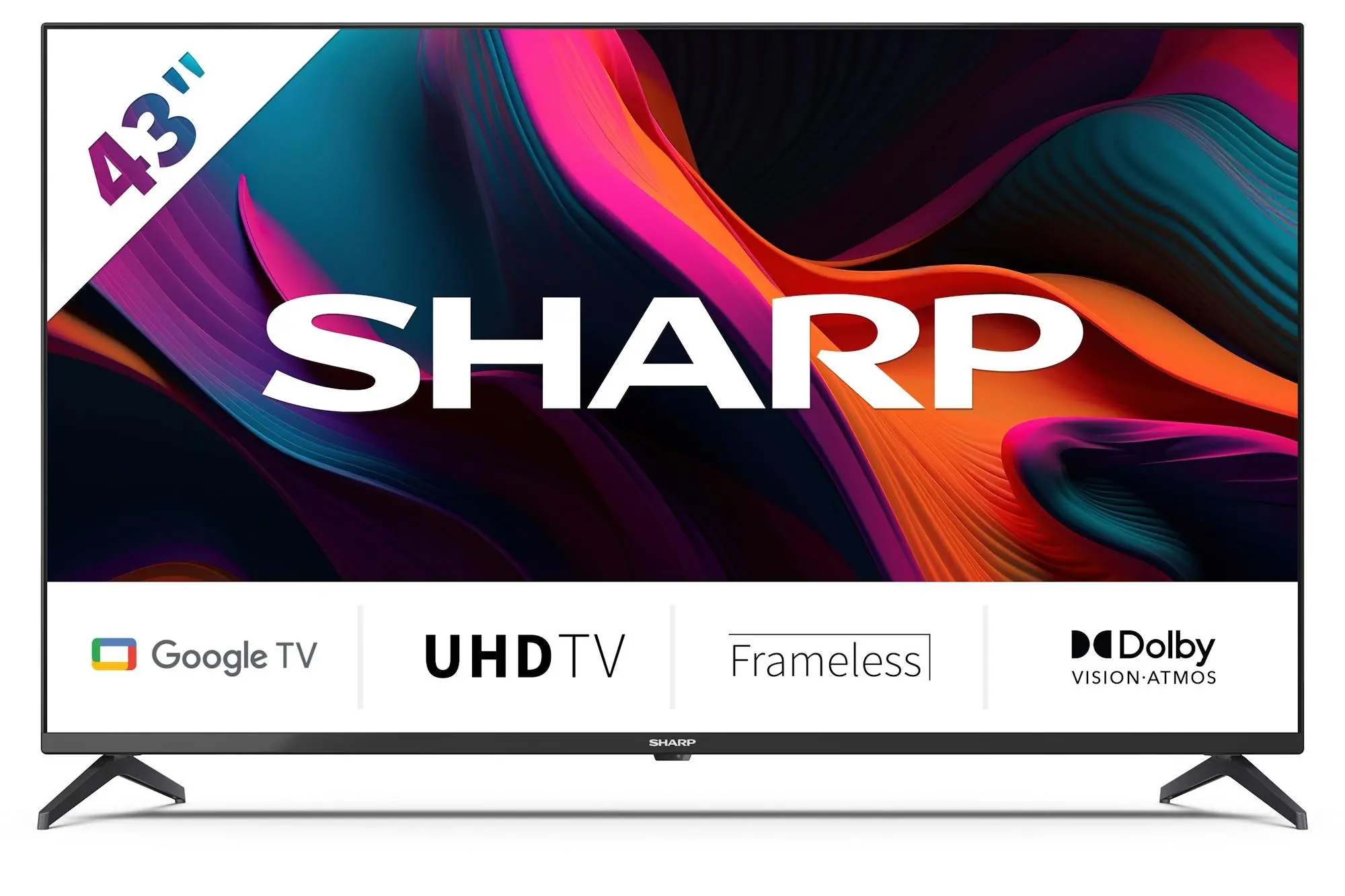 Telewizor Sharp 43GL4760E 43" LED 4K Google TV Dolby Vision Dolby Atmos DVB-T2
