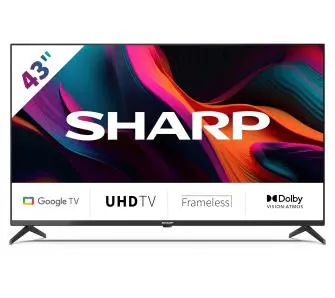 Telewizor Sharp 43GL4760E 43" LED 4K Google TV Dolby Vision Dolby Atmos DVB-T2