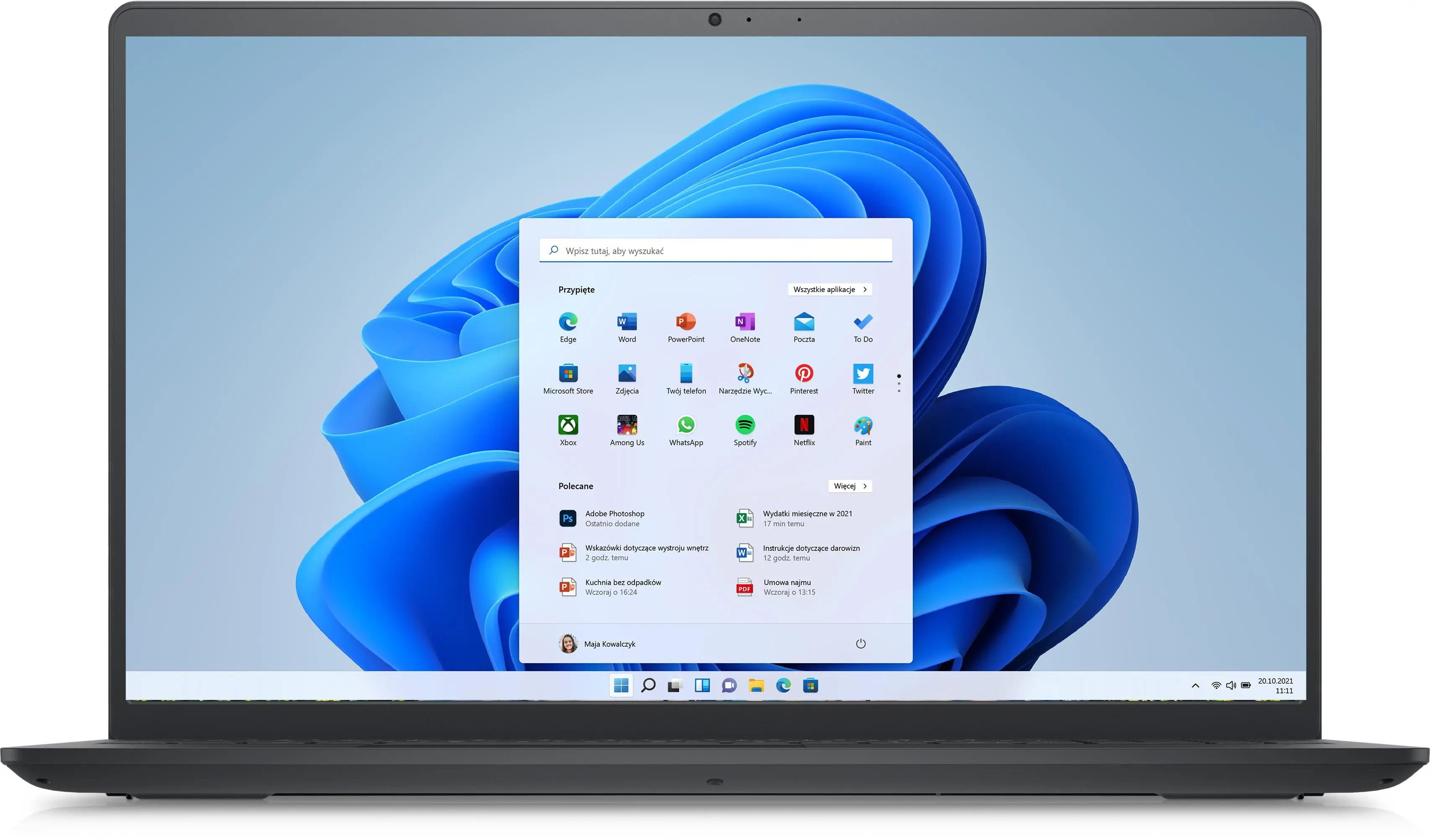 Laptop Dell Inspiron 3520-5252 15,6" 120Hz i5-1235U 8GB RAM 512GB Dysk SSD Win11 Czarny