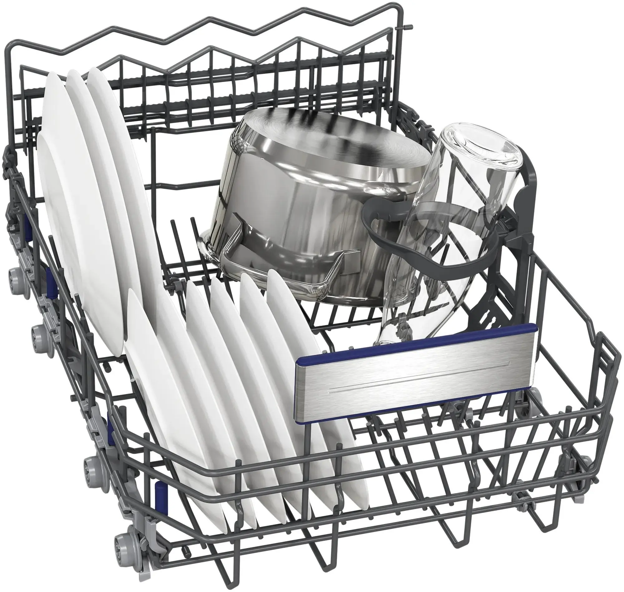 Zmywarka Siemens iQ500 SR65YX04ME 44,8cm Automatyczne otwieranie drzwi Szuflada na sztućce Zdalne sterowanie