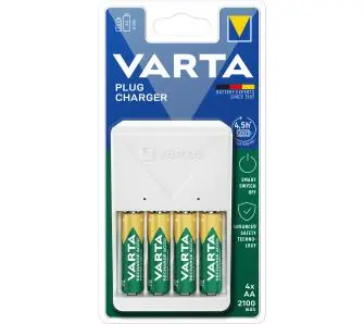 Ładowarka VARTA PLUG CHARGER + 4 akumulatorki 2100 mAh