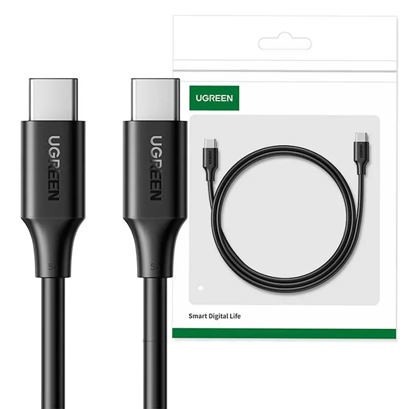 Kabel UGREEN USB-C do USB-C 15177 1,5m Czarny