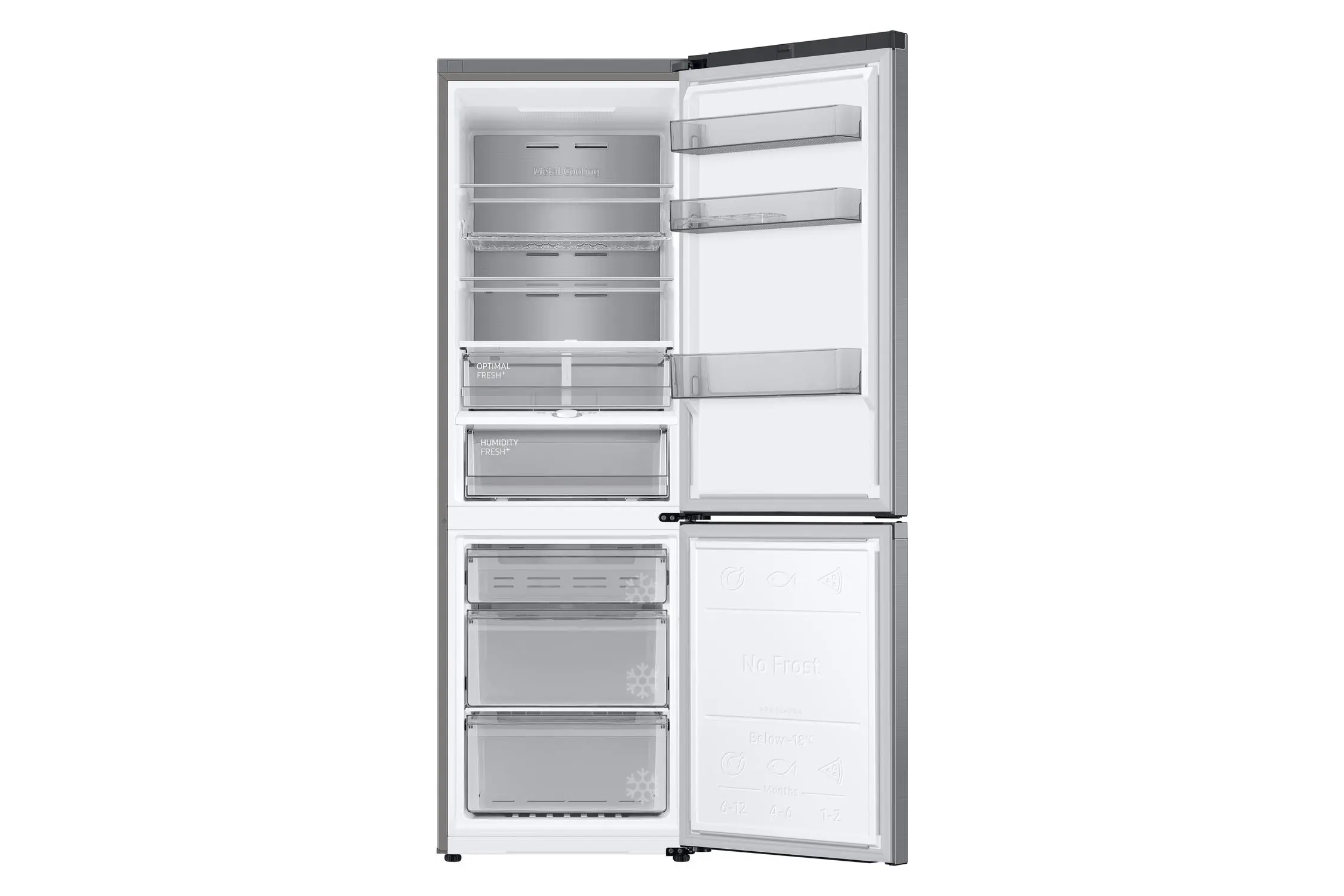 Lodówka Samsung RB34C775CS9 Pełny No Frost 185,3cm Szuflada z kontrolą wilgotności Zdalne sterowanie Stal Szczotkowana