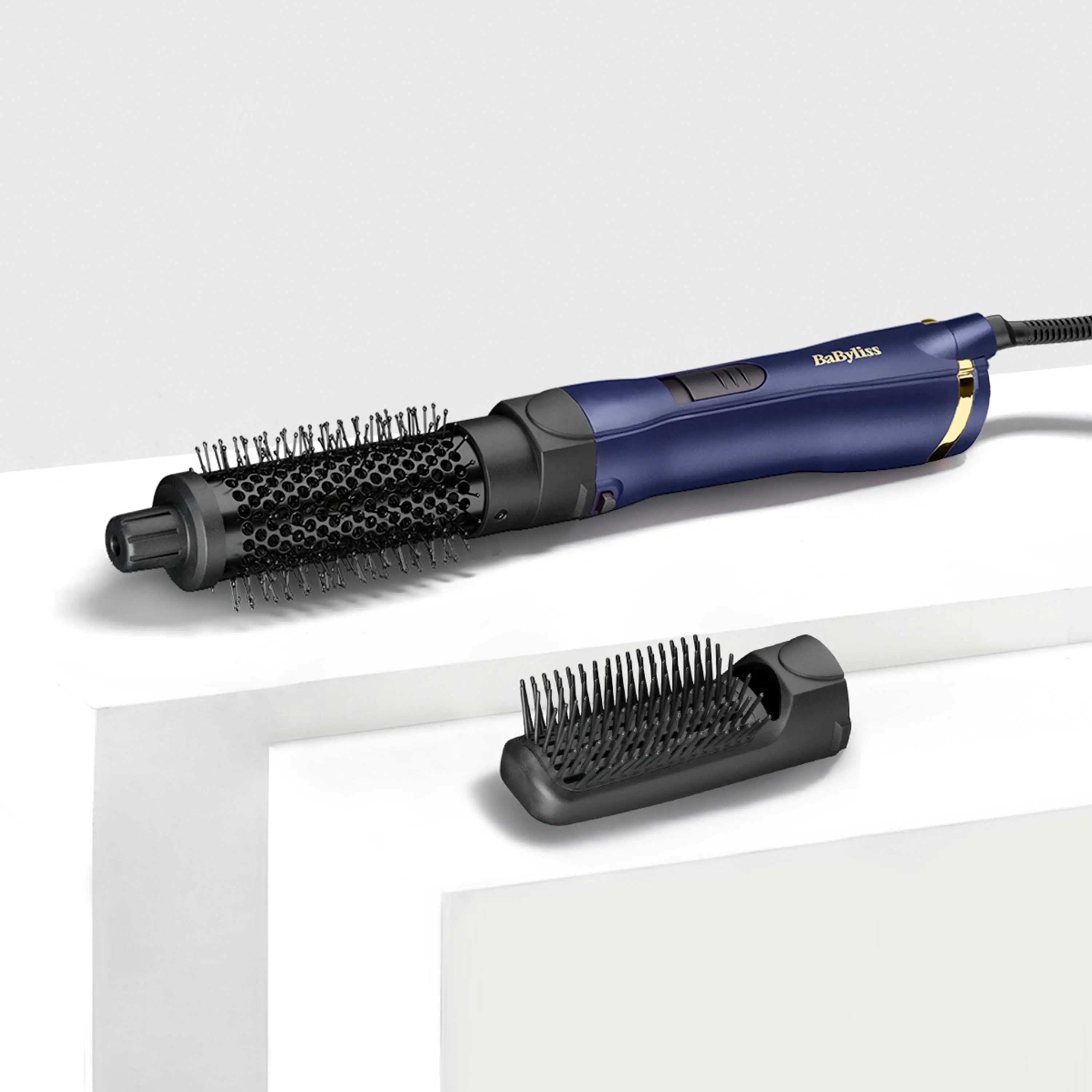 Suszarko-lokówka BaByliss Midnight Luxe 800 AS84PE 800W Zimny nawiew Średnica szczotki 38mm 2 poziomy temperatury