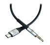 Kabel  audio 3mk USB-C na jack 3,5mm 1m Czarny