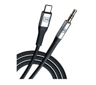 Kabel  audio 3mk USB-C - jack 3,5mm