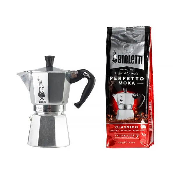 Kawiarka Bialetti Moka Express + kawa 250g 250ml