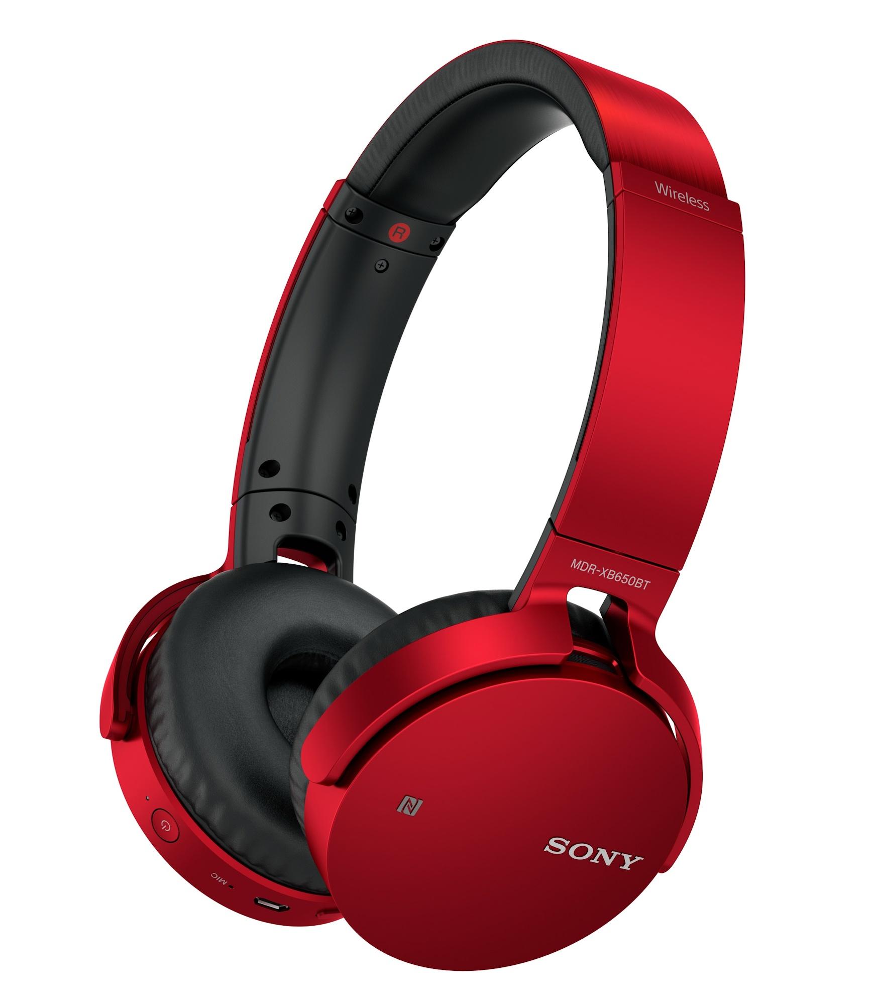 Słuchawki bezprzewodowe Sony MDR-XB650BT (czerwony)