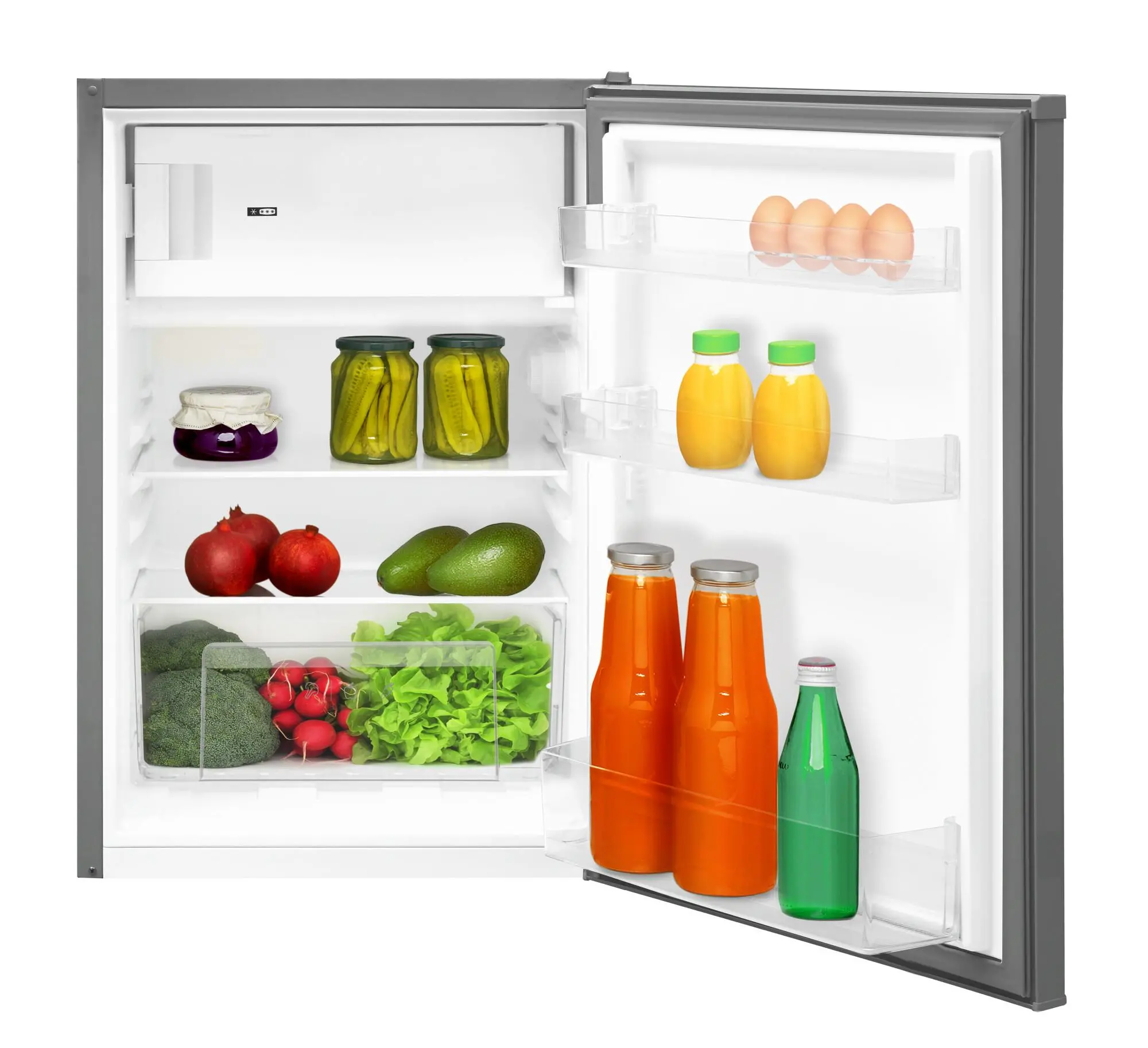 Lodówka Amica FM140.4X 83,8cm Inox