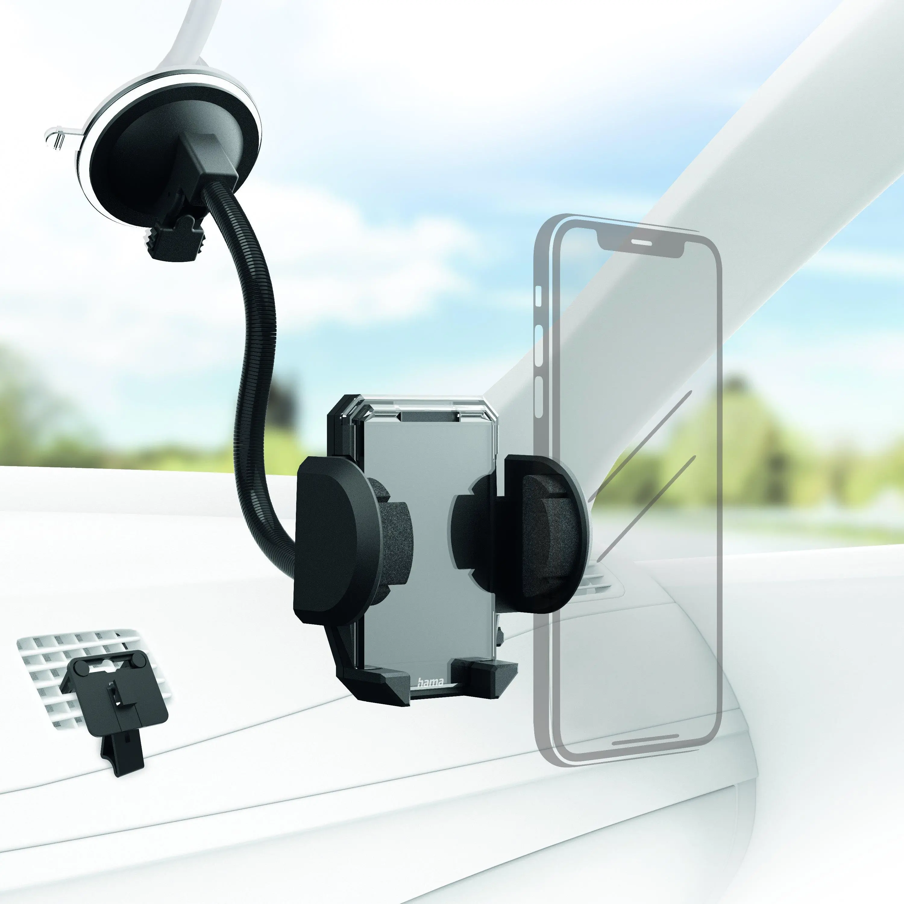 Uchwyt na telefon Hama 201521 Czarny
