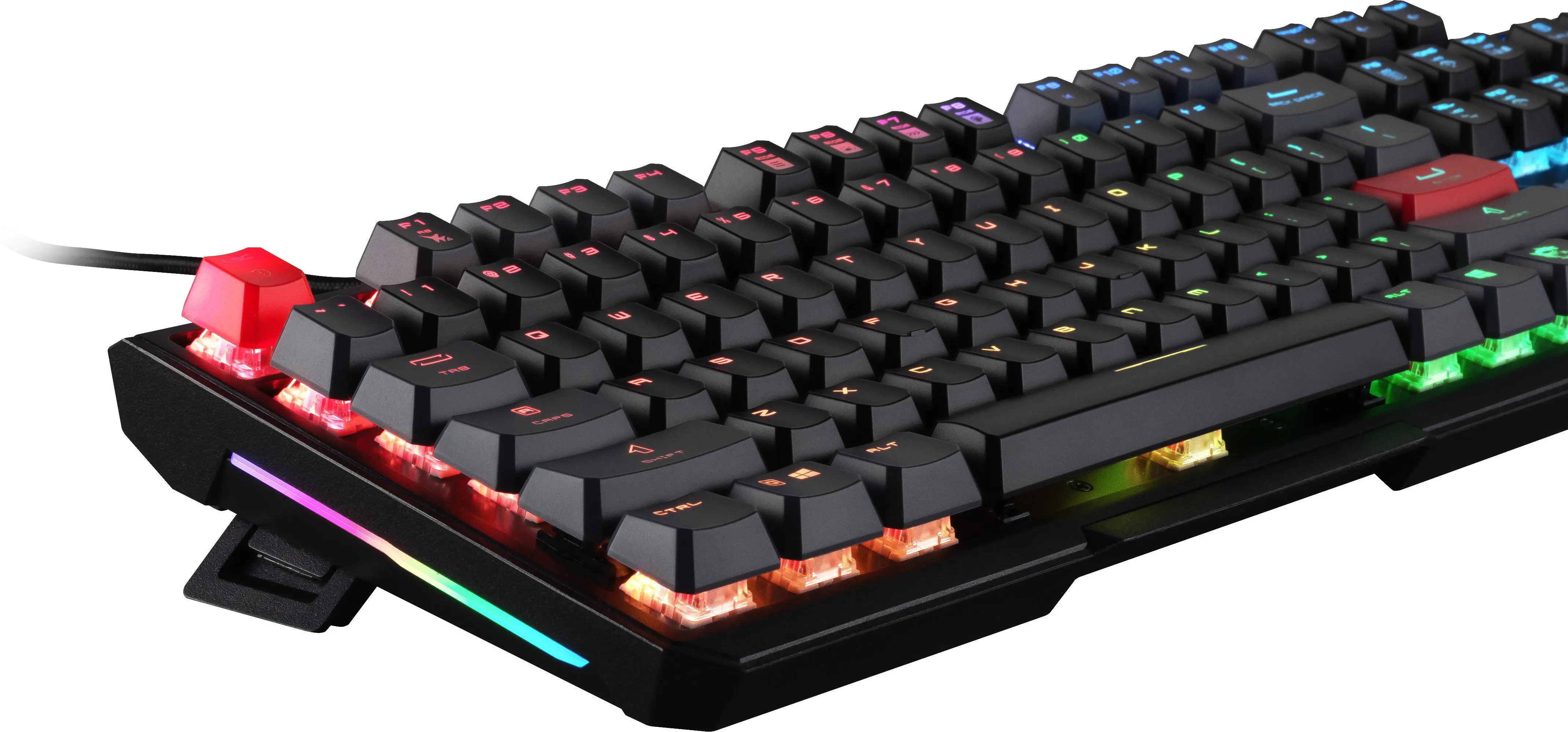 Klawiatura mechaniczna MSI Vigor GK41 Dusk LR Kailh Red US Czarny