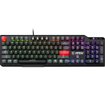 Klawiatura mechaniczna MSI Vigor GK41 Dusk LR Kailh Red US Czarny