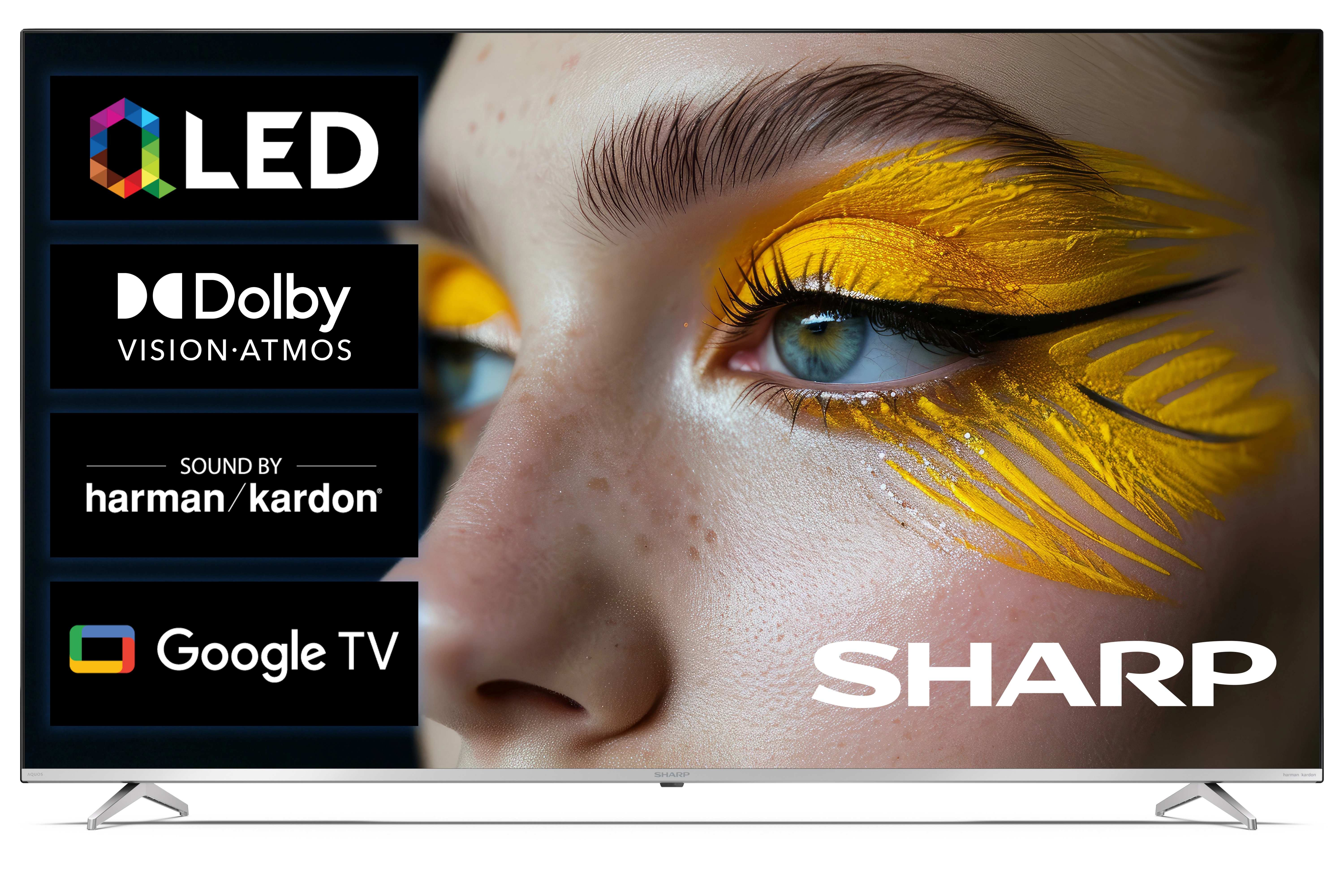 Telewizor Sharp 70GP6760E 70" QLED 4K Google TV Dolby Vision Dolby Atmos HDMI2.1 DVB-T2