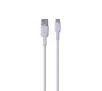 Kabel Puro ICON Soft PUUSBCICONLVD USB-A do USB-C 1,5m Fioletowy