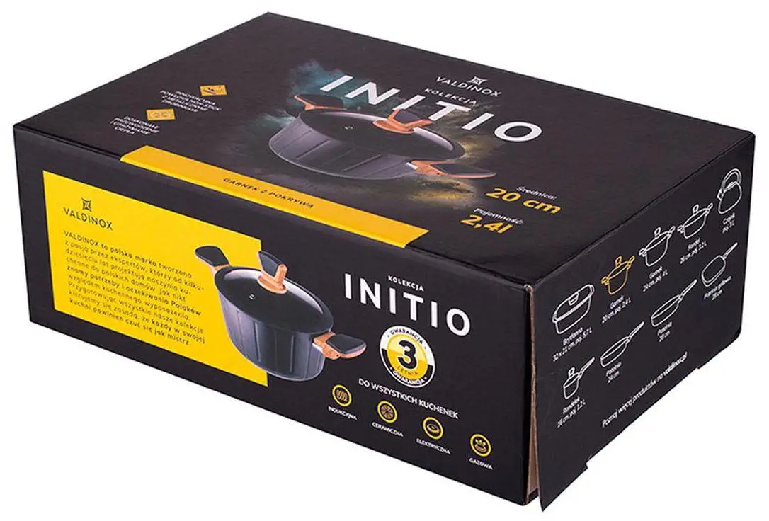 Garnek Valdinox Initio 0204002524 Indukcja Aluminium 2,4l