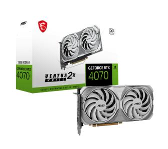 Karta graficzna MSI GeForce RTX 4070 VENTUS 2X WHITE OC 12GB GDDR6X 192bit DLSS 3