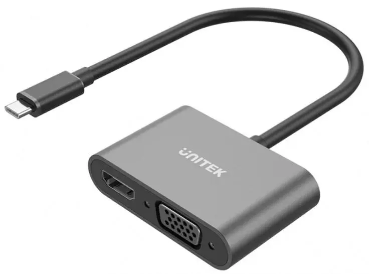 Adapter Unitek V1168A USB-C na HDMI i VGA