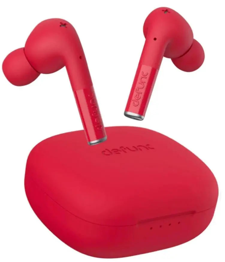 Słuchawki bezprzewodowe DeFunc True Entertainment Dokanałowe Bluetooth 5.2 Czerwony