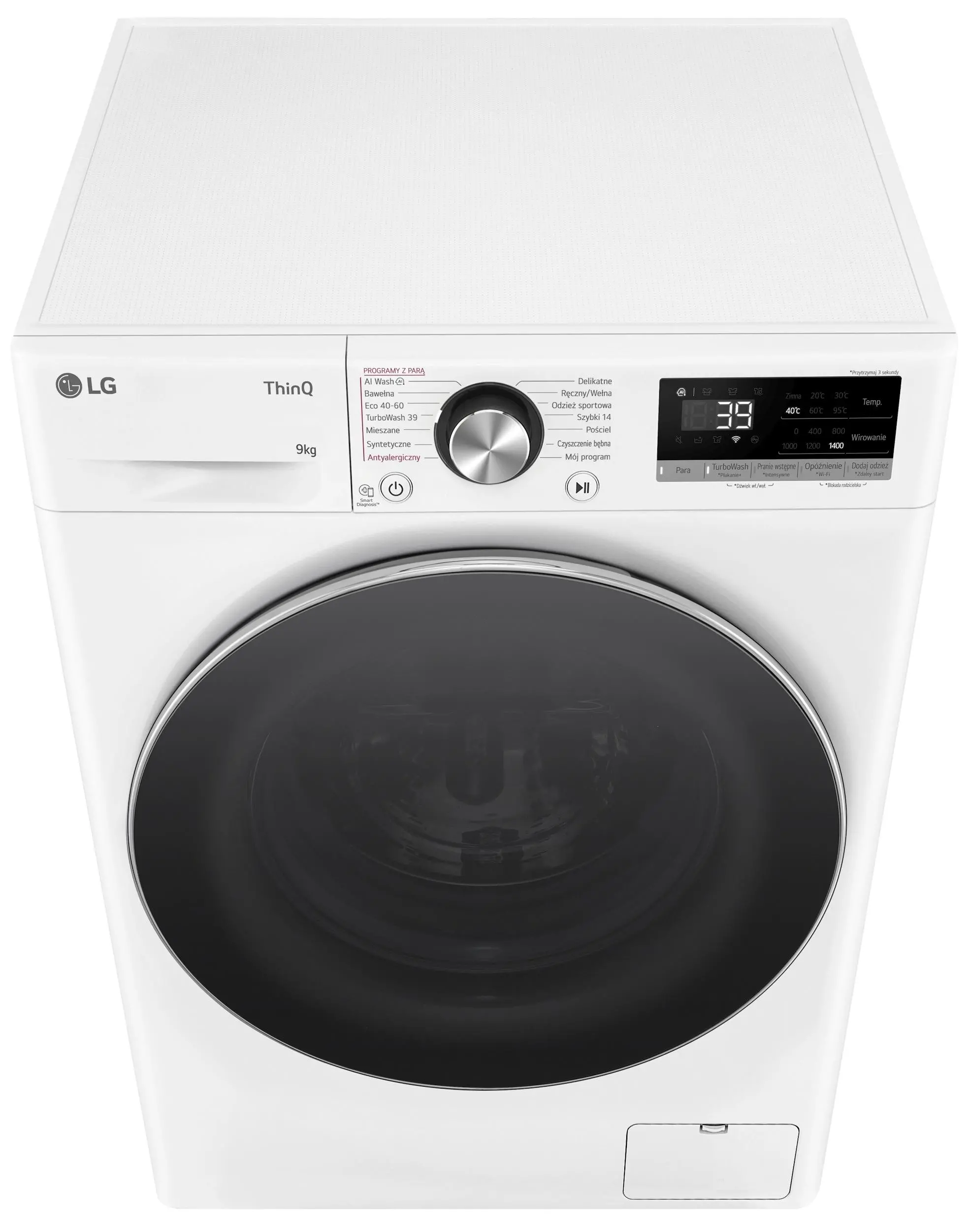 Pralka LG Vivace F4W90722W 9kg 1400obr/min Zdalne sterowanie