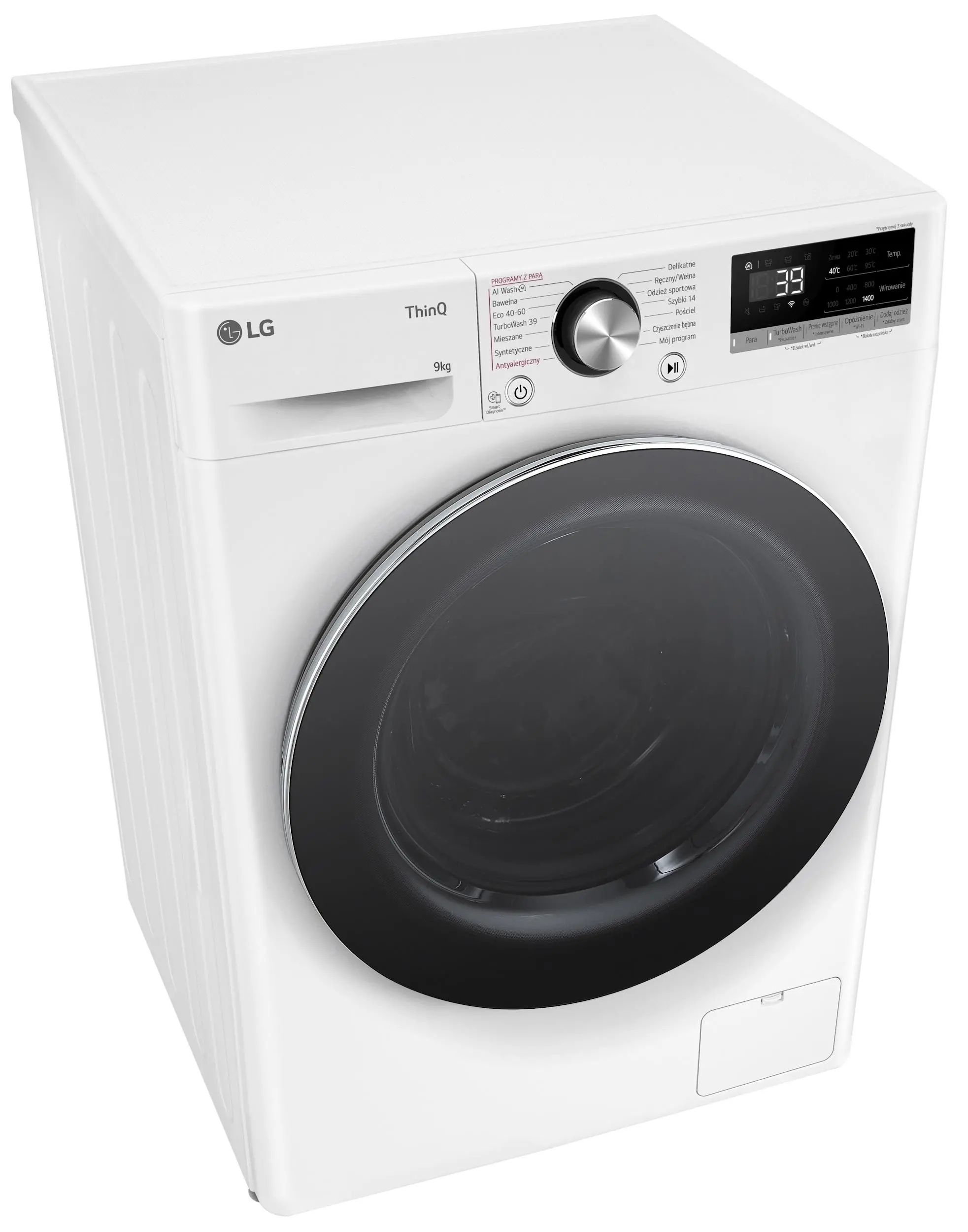 Pralka LG Vivace F4W90722W 9kg 1400obr/min Zdalne sterowanie