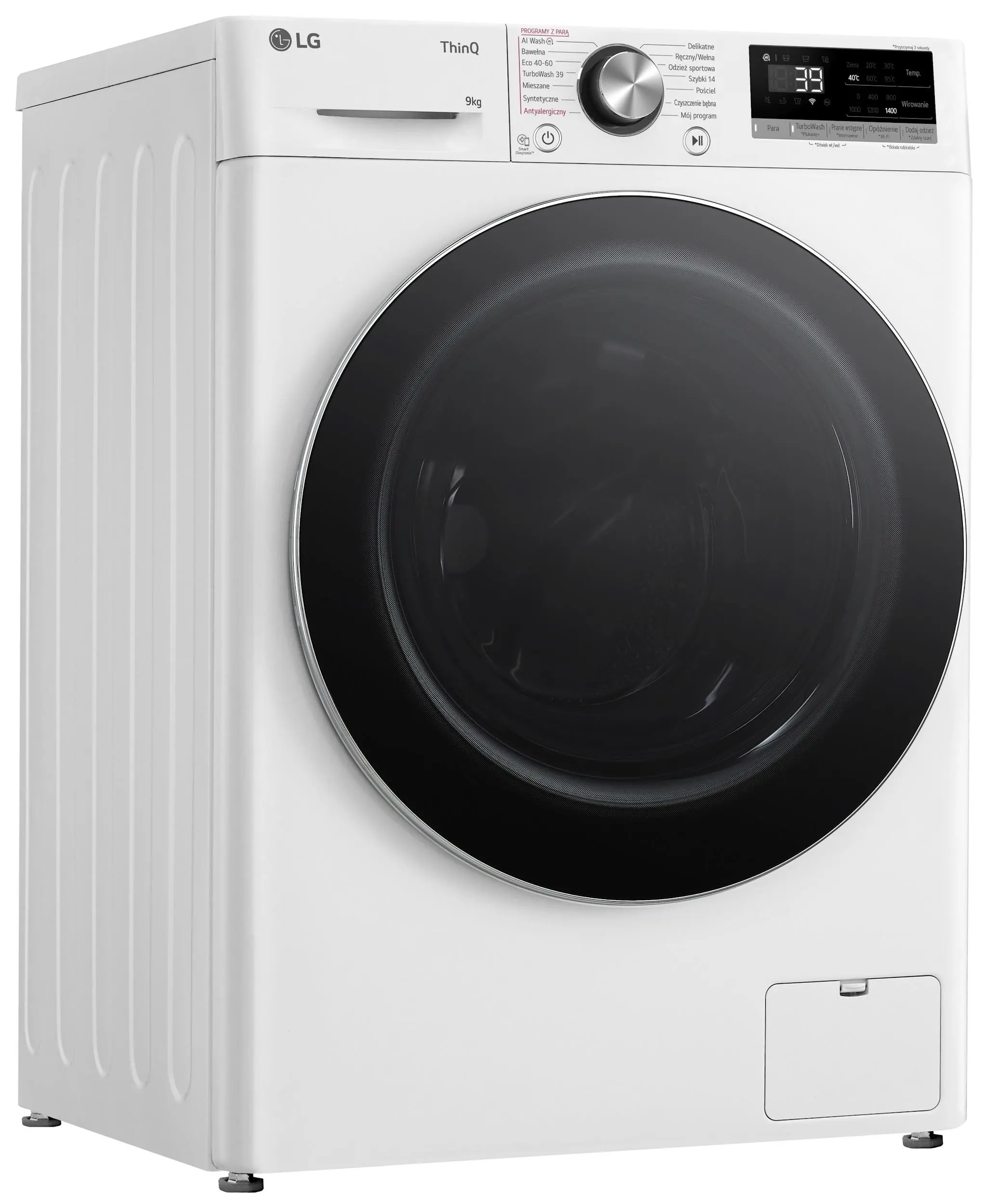 Pralka LG Vivace F4W90722W 9kg 1400obr/min Zdalne sterowanie