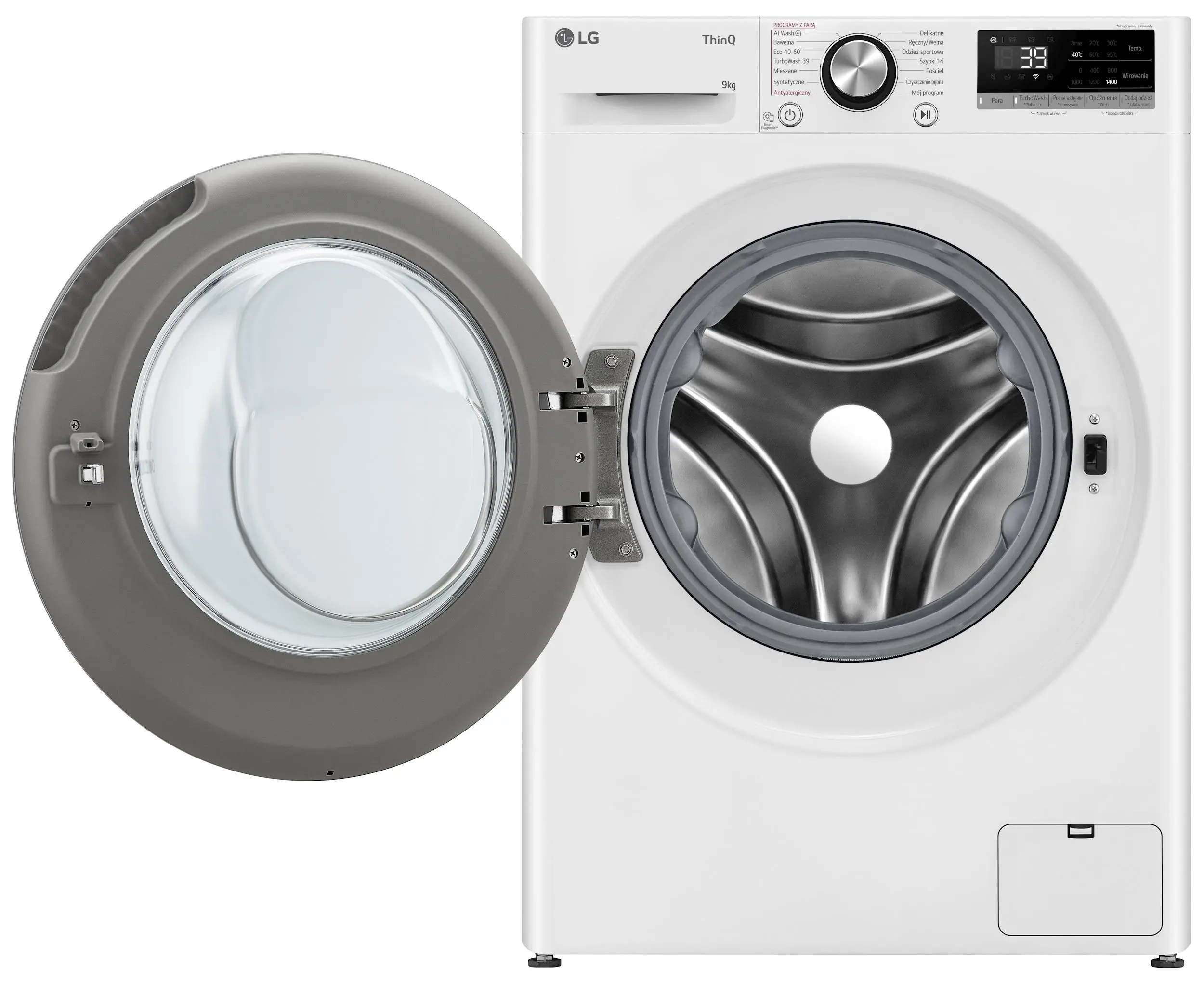 Pralka LG Vivace F4W90722W 9kg 1400obr/min Zdalne sterowanie